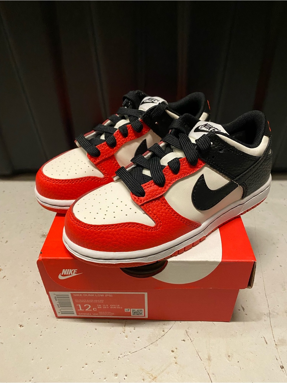 Nike kids dunk low (PS) 12c